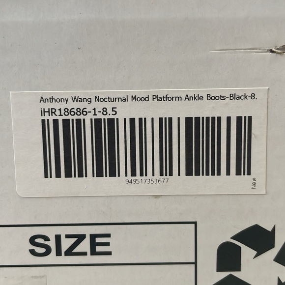 NIB | Anthony Wang Nocturnal Mood Platform Ankle Boots - Picture 5 of 5